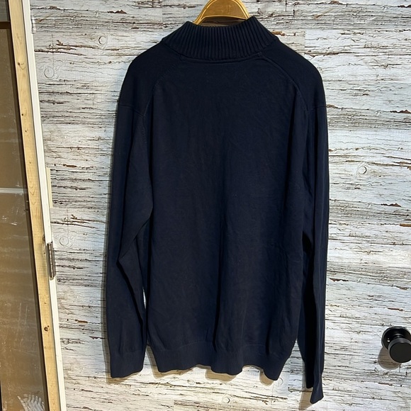 Eddie Bauer navy blue 1/4 zip sweater size XL - Picture 8 of 9